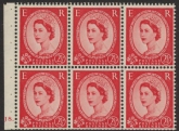 SB81 Edward Crown 6x2½d, cylinder J8 dot wmk. upright perf Iet (trimmed perfs). U/M (MNH)