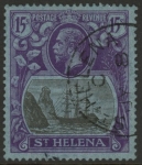 1922 St.Helena SG.113 -  KGV 15/-  grey & purple/blue. very fine used.
