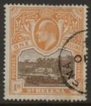 1903 St Helena  KEVII  SG.59 1/- brown & brown-orange. fine used.