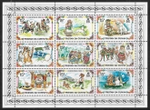 1980 Tristan Da Cunha SG.287-95 Christmas Nursery Rhymes Set of 9 values U/M (MNH)