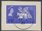 1963 St Helena.  SG.190  Freedom From Hunger. fine used. (on paper)