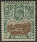 1903 St Helena KEVII SG55  ½d brown & grey-green. very fine used.