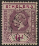 1912 St.Helena SG.84 KGV 6d dull & deep purple. very fine used.