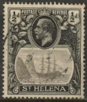 1923 St. Helena - SG.97  ½d grey & black (wmk Script) fine used.