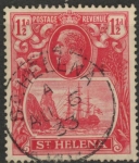 1923 St. Helena - SG.99  1½d rose-red (wmk Script) fine used.