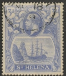 1923 St. Helena - SG.101  3d bright blue. (wmk Script) fine used.