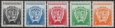 1992 French Antarctic - SG.285-9 Arms   5 values U/M (MNH)