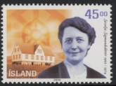 2002 Iceland SG.1021 Cent of Sesselja H. Sigmundsdottir U/M (MNH)