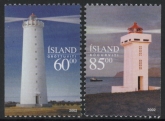 2002 Iceland SG.1019-20 Lighthouses Set of 2 values U/M (MNH)