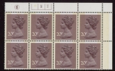 X998 (UG48)  Waddington 20p  dull purple. Cyld. 3A 2B  no dot. phos.2  U/M (MNH)