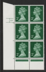U83 (x926)  Harrison 2p green (FCP) PVAD. cyld 13 no dot. U/M (MNH)