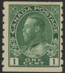 1912  Canada  SG.220  1c blue-green  imperf x perf  U/M (MNH)