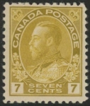 1915  Canada  SG.208  7c olive-yellow  mounted mint.