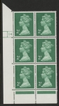 U83 (x926)  Harrison 2p green phos paper (matt) PVAD. cyld 14 dot. U/M (MNH)