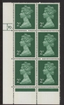 U80 (x849)  Harrison 2p green. FCP/PVAD. cyld 10 dot. phos 21.U/M (MNH)