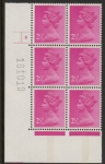 U86 (x-)  Harrison 2½p magenta CB . OCP/PVA. cyld 8 no dot. phos 5 .U/M (MNH)