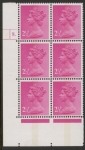 U86 (x-)  Harrison 2½p magenta CB . OCP/PVA. cyld 8 dot. phos 5 .U/M (MNH)