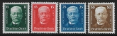 1927 Germany SG.417-420. Welfare Fund  set  4 values U/M (MNH)