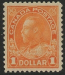 1923 Canada SG.255 $1 brown orange U/M (MNH)