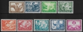 1933 Germany SG.513-521 Welfare Fund 'Wagners Operas' set 9 values U/M (MNH)