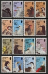 1996 Ascension SG.679-84 Birds & their young Set of 16 values  VFU