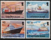 2005 Ascension SG910-3 Merchant Ships Set of 4 Values VFU
