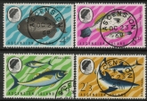 1970 Ascension SG.113-6  Fish 1st series. Set of 4 values  Used