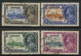 1935 Gibraltar SG.114-7 Silver Jubilee Set of 4 values Used