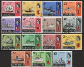 1967 Gibraltar SG.200-13 Ships Set of 15 values used