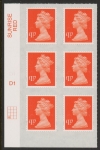 U2937  £1.17 orange-red M17L  cyld. D1 grid position R4 C1  SBP plain DLR U/M (MNH)
