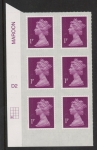 U2920  1p  2B deep crimson   M16L  cyld. D2  grid position R4 C1    DLR  U/M (MNH)