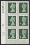 U2921  2p 2B deep green M20L  cyld. W1  grid position R1  C2  SBP s/L Walsall  U/M (MNH)