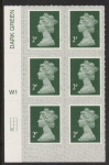 U2921  2p 2B deep green M20L  cyld. W1  grid position R4  C1  SBP s/LWalsall  U/M (MNH)