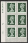 U2921  2p 2B deep green M19L  cyld. W1  grid position R3  C1  SBP s/L  Walsall  U/M (MNH)
