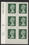 U2921  2p 2B deep green M18L  cyld. W1  grid position R3  C1 SBP T3 s/L (faint) Walsall  U/M (MNH)