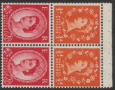 SB13 Crowns 2x½d. 2x 2½d,  wmk.sideways left. perf AP   good perfs.U/M (MNH)