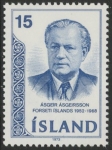 1973 Iceland SG.512a inv wmk Death Anniv of Asgeir Asgeirsson U/M (MNH)