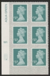 U2968a  £3.25 dull blue green 2B  M21L  Cyld. W1 grid position R4 C2   SBP T2 L/s  Walsall U/M (MNH)