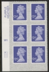 U2960 £2.42 violet  M20L cyld. W1 grid position R1 C1 SBP  s/L  Walsall  U/M (MNH)