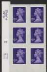 U2957 £2.25  deep violet  M15L cyld. D1 grid position R1 C2 SBP plain  DLR U/M (MNH)