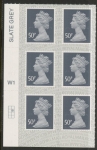 U2925  50p 2B  slate M19L  Cyld.  W1  grid position  R2 C2 SBP s/L Walsall  U/M (MNH)
