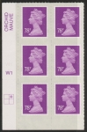 U2928  78p  2B mauve M13L  cyld. W1  grid position R1  C2   Walsall U/M (MNH)