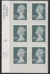 U2941 £1.40 grey-green 2B  M17L  cyld. D1  grid position R1 C1   SBP  plain  DLR  U/M (MNH)