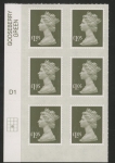 U2935 £1.05 olive-grey 2B  M16L  cyld. D1  grid position R3 C2   SBP plain DLR  U/M (MNH)