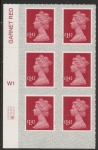 U2942 £1.42 deep rose-red 2B  M20L  cyld. W1  grid position R4 C2   SBP s/L DLR  U/M (MNH)