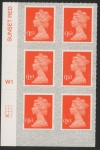 U2949a £1.63 orange M20L cyld. W1 grid position R4 C1  SBP  s/L  Walsall U/M (MNH)