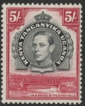 1938 KUT SG.148 5s black & carmine Perf.13¼ mounted mint