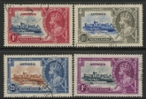 1935 Antigua SG.91-4 KGV Silver Jubilee Set 4 values Used