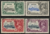 1935 Grenada SG.145-8 KGV Silver Jubilee set of 4 values used