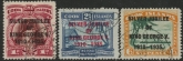 1935 Cook Islands SG.113-5 KGV Silver Jubilee Set of 3 values used